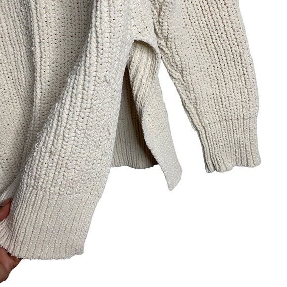 Aerie Women's Ivory Soft and Cozy Oversized Knit Sweater - Picture 9 of 9
